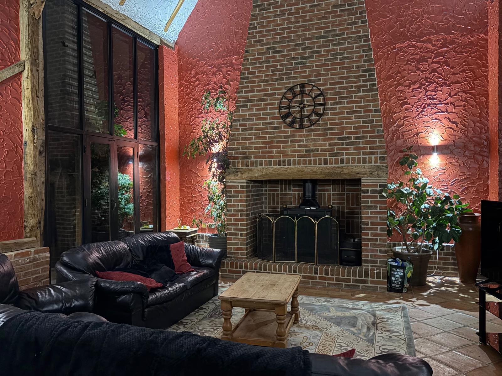 Living Room with Fireplace